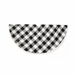 Hot Sale ✨ 48" Black & White Buffalo Check Tree 🎉 Skirt by Ashland® ✔️ -Michaels Store 10672923 4