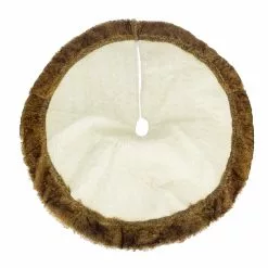 Hot Sale 💯 48" White Cable Knit Fur Tree Skirt by Ashland® 🌟