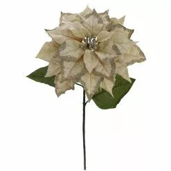 Promo 🌟 Light Gold Glitter Poinsettia Stem by Ashland® 🔔 8 Promo 🌟 Light Gold Glitter Poinsettia Stem by Ashland® 🔔 -Michaels Store 10673369 2