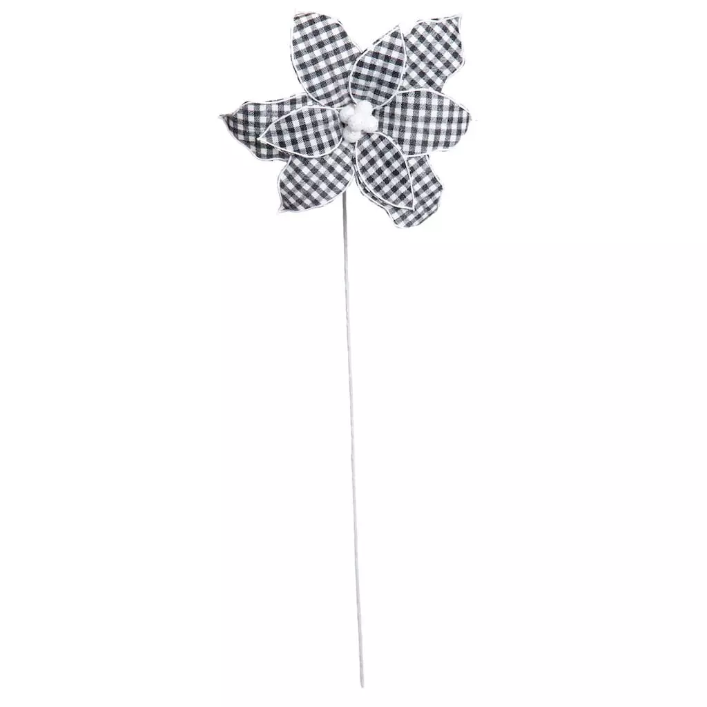 Flash Sale ❤️ Black & White Buffalo Check Poinsettia by Ashland® ✨ 3 Flash Sale ❤️ Black & White Buffalo Check Poinsettia by Ashland® ✨