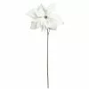 Outlet ⌛ White Velvet Poinsettia Stem by Ashland® 🥰 -Michaels Store 10673380 1