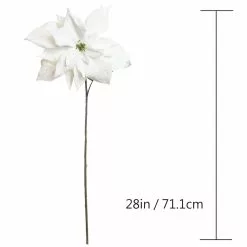 Outlet ⌛ White Velvet Poinsettia Stem by Ashland® 🥰 -Michaels Store 10673380 3