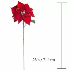 Best deal 🌟 Red & Gold Glitter Poinsettia Stem by Ashland® 🛒 -Michaels Store 10673402 3