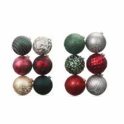 Wholesale 🔥 Assorted 6ct. 4.5" Farmhouse Ball Ornament Set by Ashland® 🔔