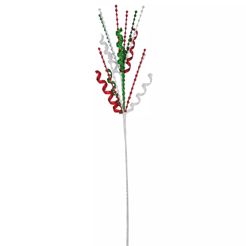 Budget 👍 Red, Green & White Glittered Berry Swirl Spray by Ashland® 😍 3 Budget 👍 Red, Green & White Glittered Berry Swirl Spray by Ashland® 😍