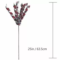 Best Sale ❤️ Red, Green & White Plaid Spiral Stem by Ashland® 💯 -Michaels Store 10673910 3