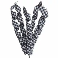 Deals 🌟 Black & White Plaid Spiral Stem by Ashland® 🥰 -Michaels Store 10673919 2