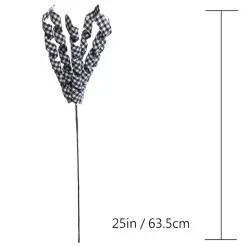 Deals 🌟 Black & White Plaid Spiral Stem by Ashland® 🥰 -Michaels Store 10673919 3