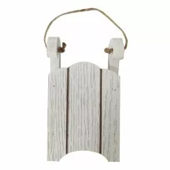 Flash Sale 🧨 5" White Sled Ornament by Michaels 🔔