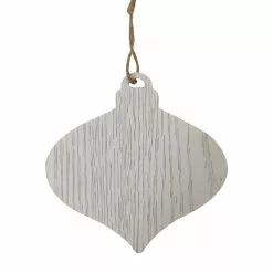 Outlet 🧨 5" White Onion Bulb Ornament by Michaels 🎉