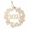 New ❤️ 5" DIY Unfinished Wood 2021 Wreath Ornament by Michaels 😍 -Michaels Store 10674414 1