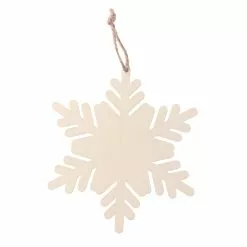 New ⌛ 5" DIY Unfinished Wood Snowflake Ornament by Michaels ❤️