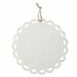 Best Pirce 🧨 5" DIY Unfinished Scalloped Wood Circle Ornament by Michaels ❤️