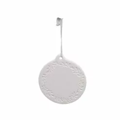 Cheap ⌛ 3.5" Ceramic Wreath D.I.Y. Ornament by Michaels 🔔