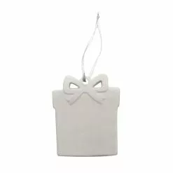 Flash Sale 🔔 4" Ceramic Present D.I.Y. Ornament by Michaels ⌛