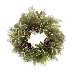 Coupon ⭐ 24" Holly & Pinecone Wreath by Ashland® ✨