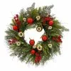 Hot Sale 😍 24" Red & Gold Ornament, Mixed Pine & Berry Wreath by Ashland® ⭐ -Michaels Store 10674829 1