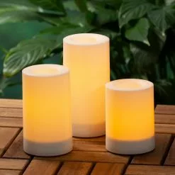 Brand new 🔥 6 Packs: 3 ct. (18 total) White LED Pillar Candles by Ashland® 🥰 -Michaels Store 10674909 8 1