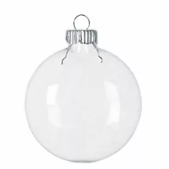 Budget ✔️ Christmas 4ct. 3" Clear Glass Disc Ornaments by Michaels 🎁