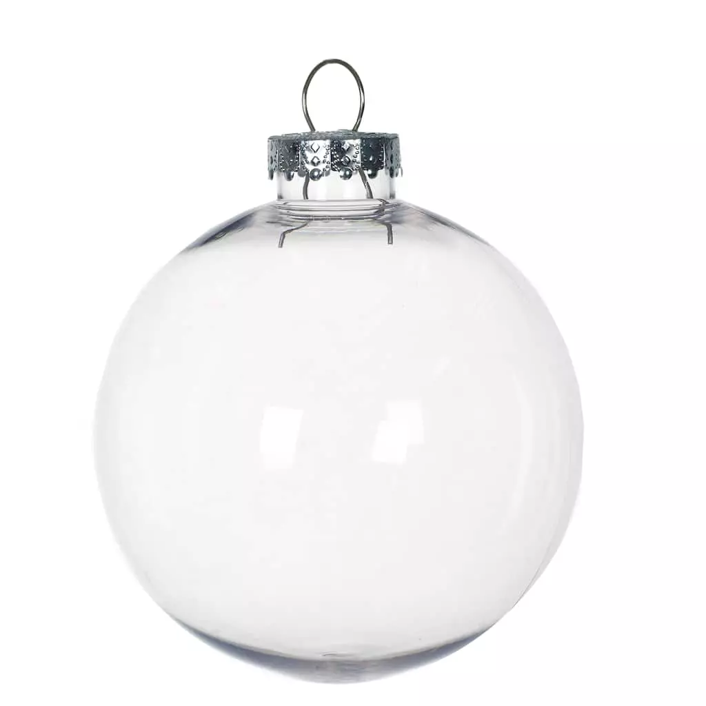 Outlet ✔️ Christmas 5" Clear Plastic Ball Ornament by Michaels ⭐ 3 Outlet ✔️ Christmas 5" Clear Plastic Ball Ornament by Michaels ⭐