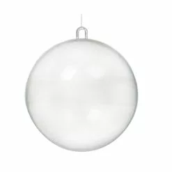 Buy 💯 4" Clear Plastic Ball Ornament by Michaels ❤️
