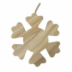 Wholesale ⭐ 4.5" Unfinished Wood Snowflake Ornament by Michaels 👏