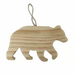 New 🥰 5" Unfinished Wood Bear Ornament by Michaels 🌟