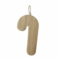 Best deal 🎁 4.5" Unfinished Wood Candy Cane Ornament by Michaels 🤩