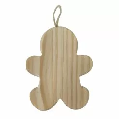 Cheap ⌛ 4.5" Unfinished Wood Gingerbread Man Ornament by Michaels ⭐