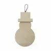 Outlet 😀 5" Unfinished Wood Snowman Ornament by Michaels ⌛