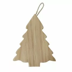 Coupon 👍 4.5" Unfinished Wood Pine Tree Ornament by Michaels ✔️