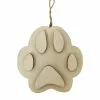 Budget ✨ 4" Unfinished Wood Layered Paw Print Ornament by Michaels 👍
