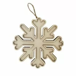 Best Sale ⭐ 4.5" Unfinished Wood Layered Snowflake Ornament by Michaels 🎁