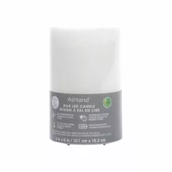 Outlet 🎁 4" x 6" LED Wax Pillar Candle by Ashland® ✔️ -Michaels Store 10675032 4