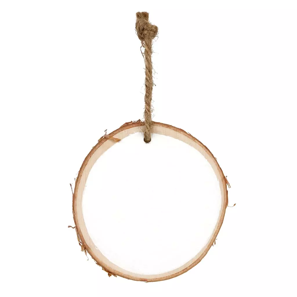 Discount 😉 4" Unfinished White Birch Round Ornament by Michaels ⭐ 3 Discount 😉 4" Unfinished White Birch Round Ornament by Michaels ⭐