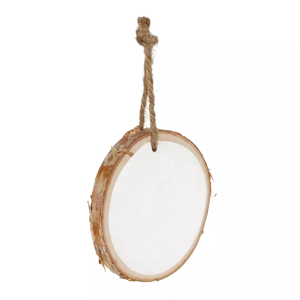 Discount 😉 4" Unfinished White Birch Round Ornament by Michaels ⭐ 4 Discount 😉 4" Unfinished White Birch Round Ornament by Michaels ⭐ - Image 2