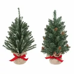 Wholesale 👏 Assorted 16" Artificial Christmas Tree with Burlap Base by Ashland® 🔥