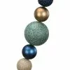 Outlet 👏 6ft. Blue & Gold Ball Ornament Garland by Ashland® 🧨 -Michaels Store 10675956 1