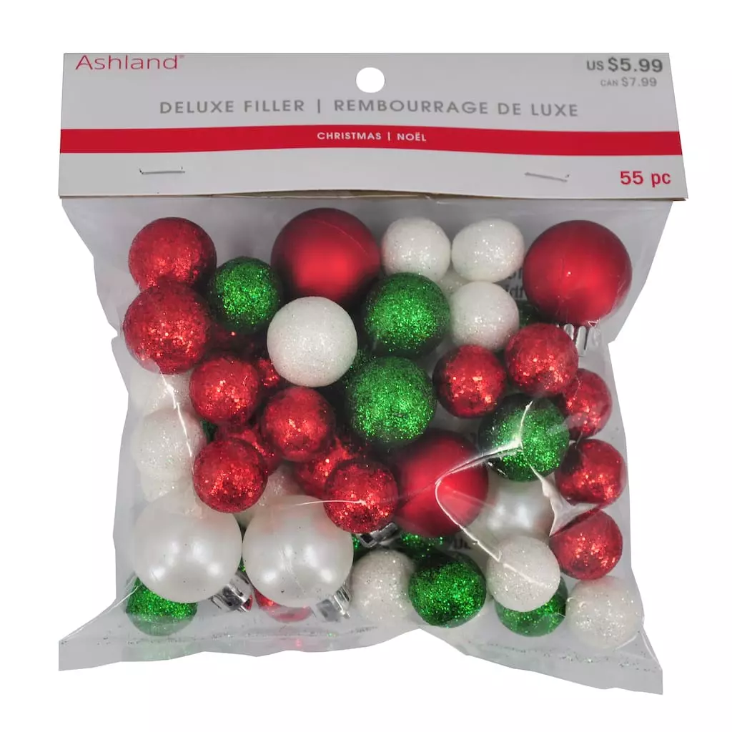 Best Sale 🥰 Glittery Green, White & Red Decorative Ball Filler by Ashland® 🌟 4 Best Sale 🥰 Glittery Green, White & Red Decorative Ball Filler by Ashland® 🌟 - Image 2