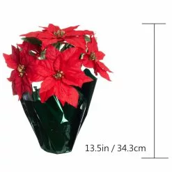 Top 10 ❤️ Red Potted Poinsettia with Green Foil by Ashland® 💯 -Michaels Store 10676022 3