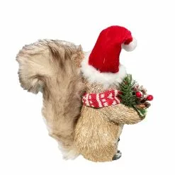 Flash Sale ✔️ 7.5" Squirrel with Red & White Hat & Scarf Natural Décor Accent by Ashland® 🌟 -Michaels Store 10676177 2