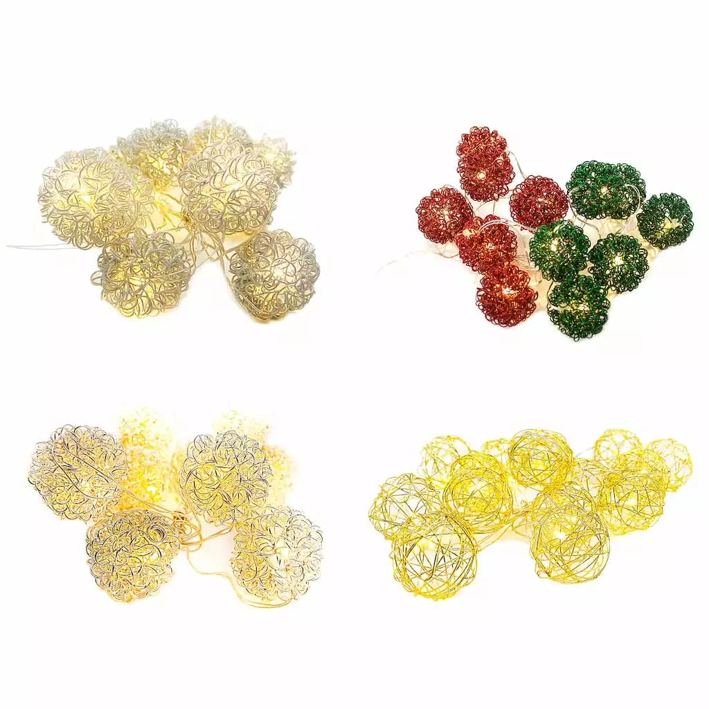 New 😍 Assorted Warm White Wire Ornament LED Crafting Lights by Ashland® 😀 3 New 😍 Assorted Warm White Wire Ornament LED Crafting Lights by Ashland® 😀