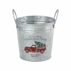 New 🛒 7.6" Holiday Truck Metal Bucket with Handles by Ashland® 🔔