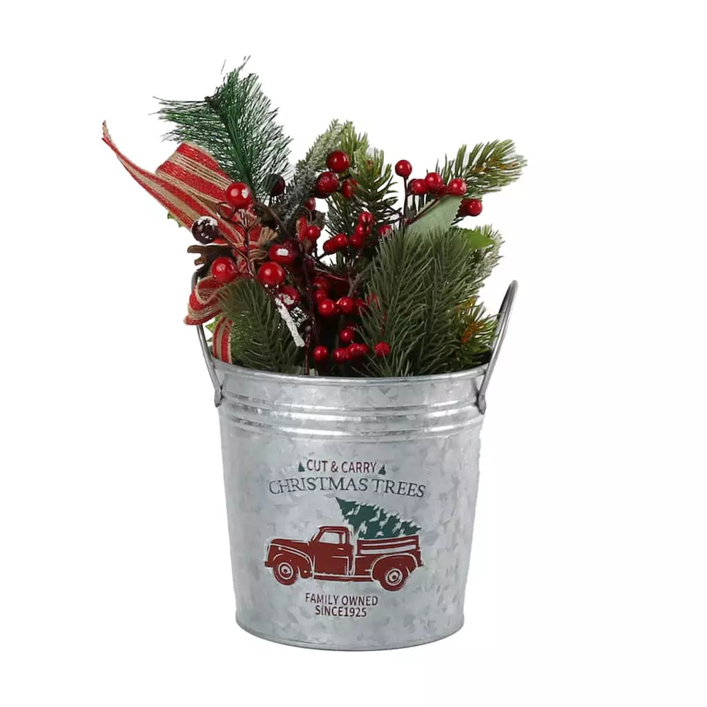 New π 7.6" Holiday Truck Metal Bucket with Handles by Ashland® π 4 New π 7.6" Holiday Truck Metal Bucket with Handles by Ashland® π - Image 2
