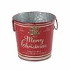 Cheapest 👏 6.6" Red Merry Christmas Metal Bucket with Handles by Ashland® ✨ -Michaels Store 10676690 1