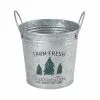 Brand new ❤️ 7.6" Farm Fresh Christmas Trees Metal Bucket with Handles by Ashland® 🌟 -Michaels Store 10676691 1