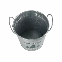 Brand new ❤️ 7.6" Farm Fresh Christmas Trees Metal Bucket with Handles by Ashland® 🌟 -Michaels Store 10676691 4