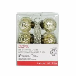 Discount ❤️ 8ct. Silver Mercury Round LED Crafting Lights by Ashland® ✔️