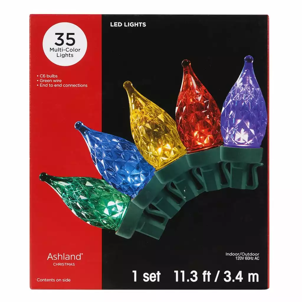 Discount 🧨 35ct. Multicolor C6 LED String Lights by Ashland® ✔️ 3 Discount 🧨 35ct. Multicolor C6 LED String Lights by Ashland® ✔️