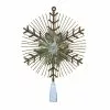 Cheapest ⭐ 14.5" Gold Lighted Tinsel Starburst Tree Topper by Ashland® 👏 -Michaels Store 10677090 1